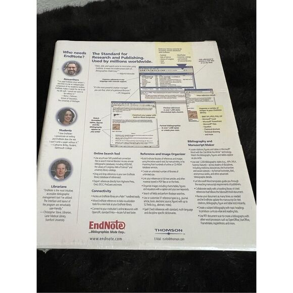 Researchsoft Endnote 9  for Windows XP, Windows 2000 (ISIR5901 sealed - Picture 5 of 5